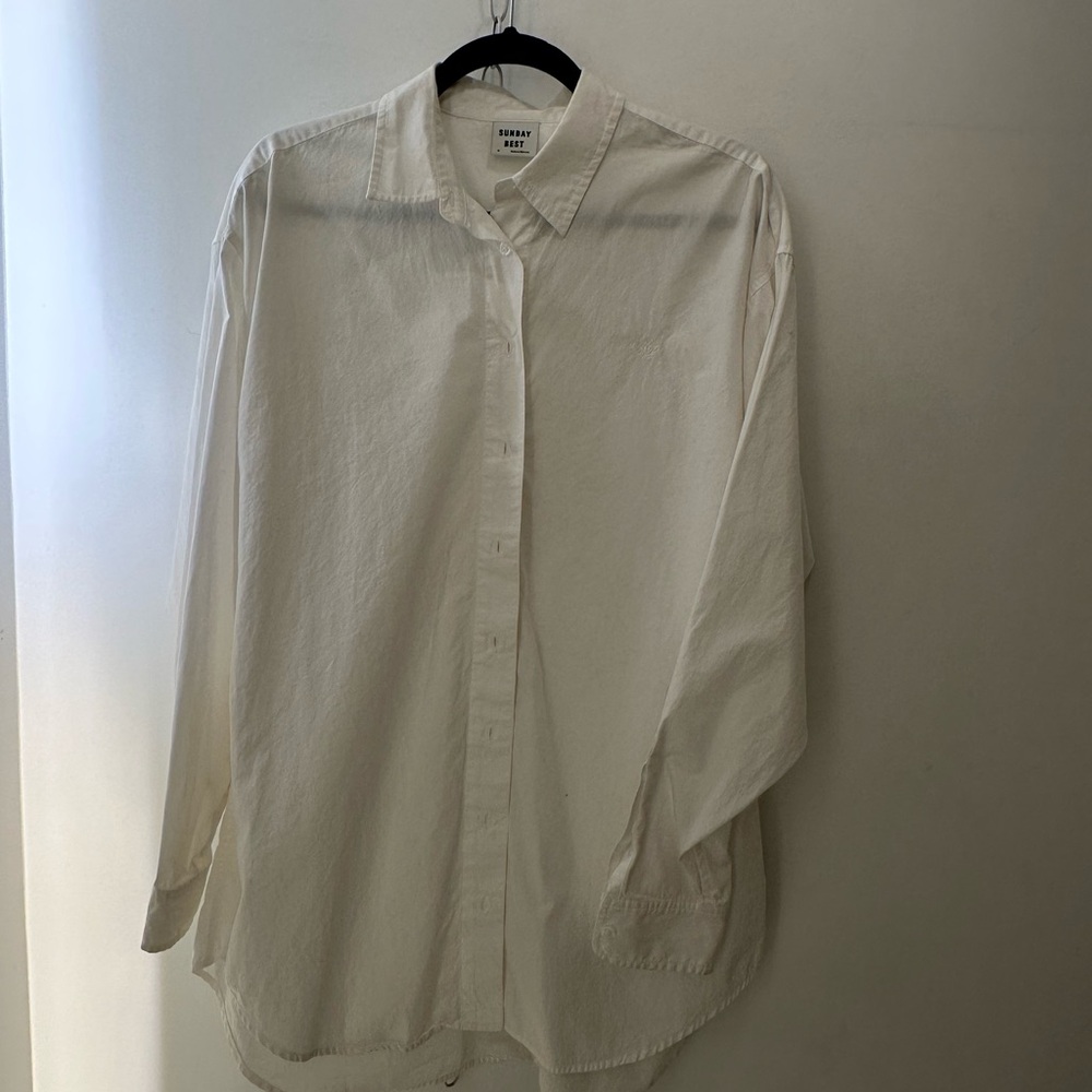Sunday Best White Button Down Shirt